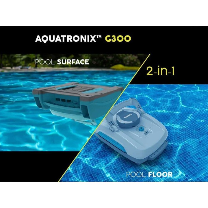 Bestway AquaTronix Pro G300 allasrobotti, akku, 20 W, integroitu pintakerääjä