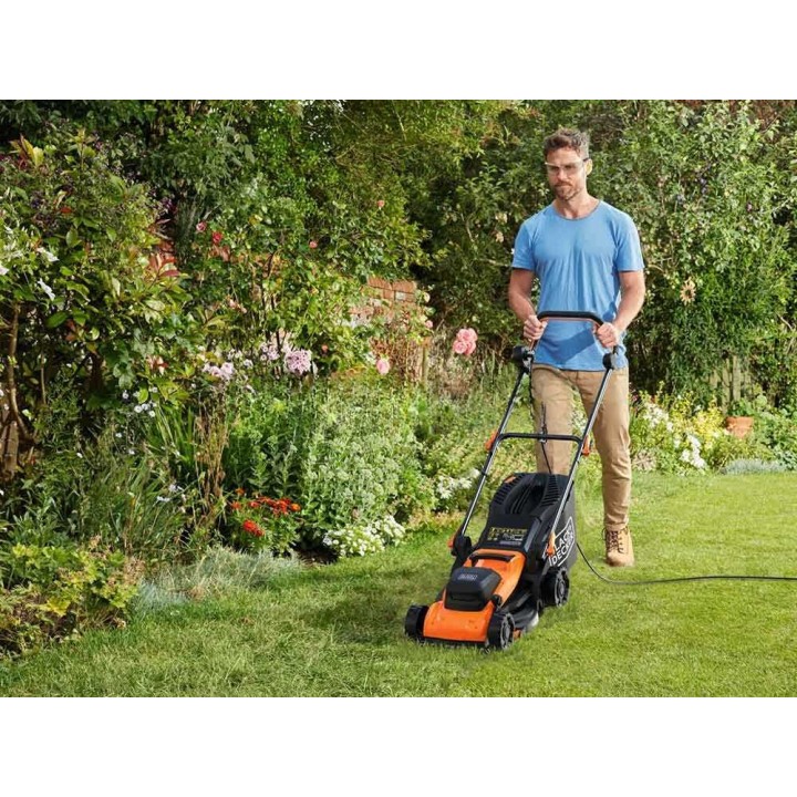 Black & Decker BEMWP340-QS sähköruohonleikkuri, 1 400 W, 34 cm, 230 V