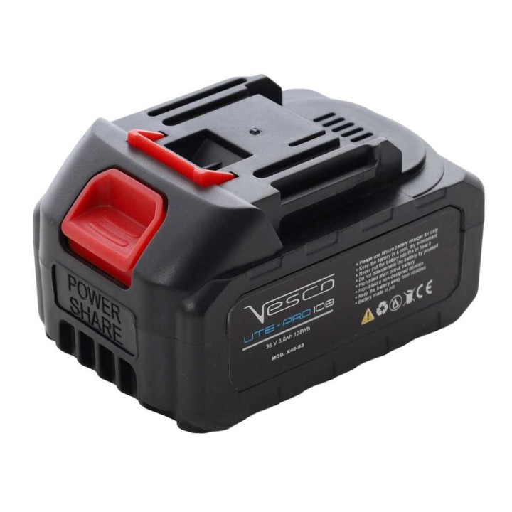 VESCO 36 V 3 Ah akku