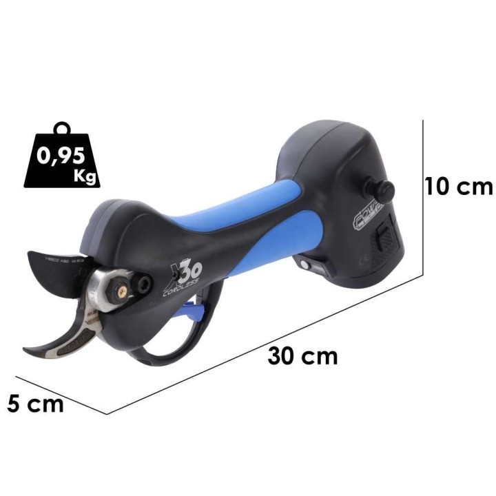 VESCO X30 akkukäyttöiset oksasakset, 32 mm, 2 × 2,6 Ah, 14,4 V