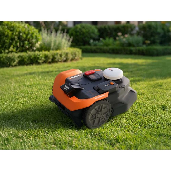 Worx Landroid Vision Cloud WR318E robottiruohonleikkuri, 1 800 m², 20 V, ilman rajakaapelia
