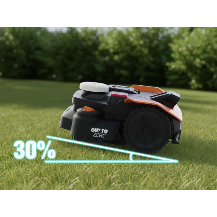 Worx Landroid Vision Cloud WR318E robottiruohonleikkuri, 1 800 m², 20 V, ilman rajakaapelia