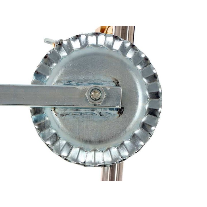 Ruostumattomat ruiskutusvarret 3+3, messinkiset perhosruiskut, 70 cm