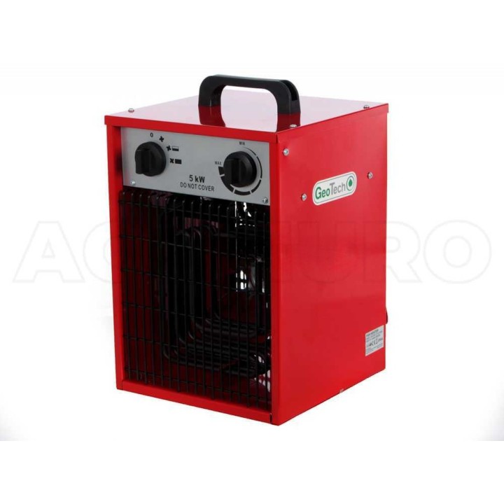 GeoTech EH 500 T sähköinen lämminilmageneraattori, 5 kW, kolmivaiheinen