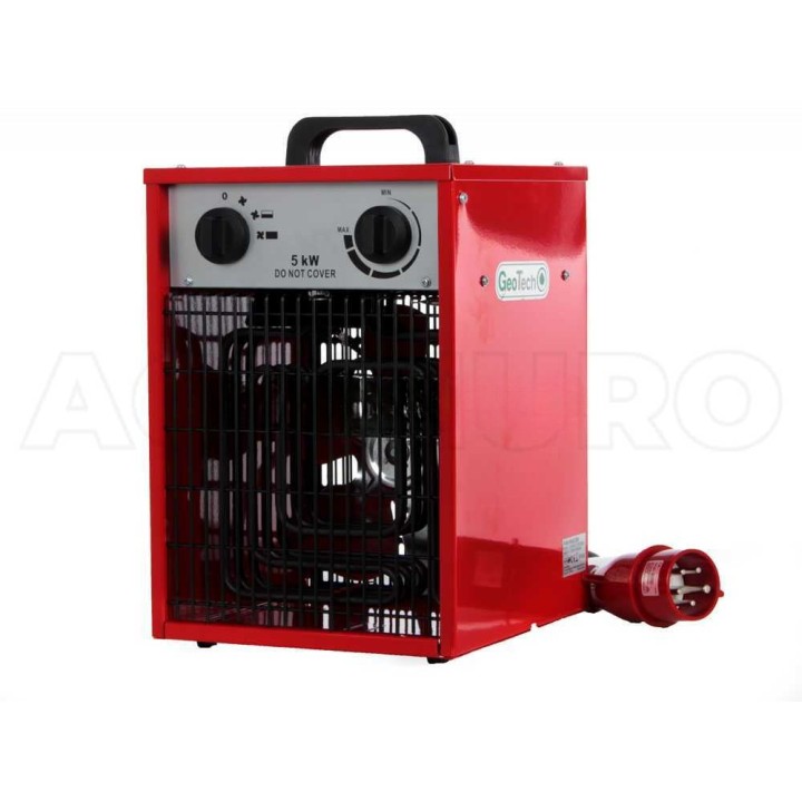 GeoTech EH 500 T sähköinen lämminilmageneraattori, 5 kW, kolmivaiheinen