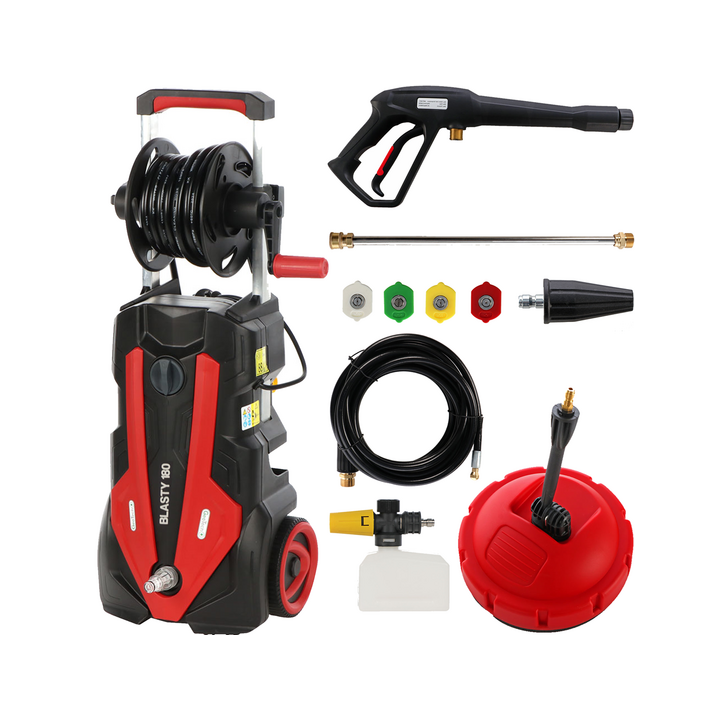 GeoTech Blasty 180 painepesuri 180 bar 450 l h patio ja putkenavausvarusteet