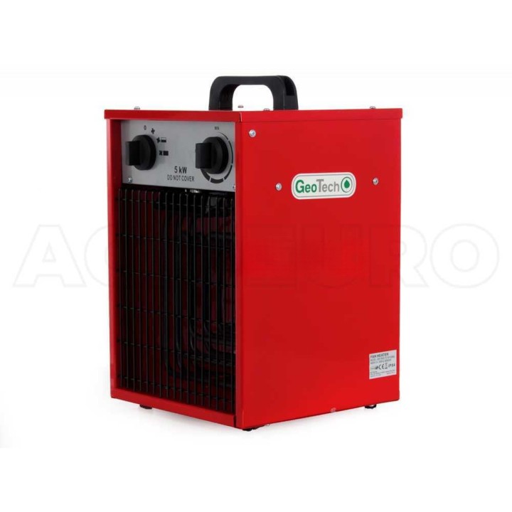 GeoTech EH 500 T sähköinen lämminilmageneraattori, 5 kW, kolmivaiheinen