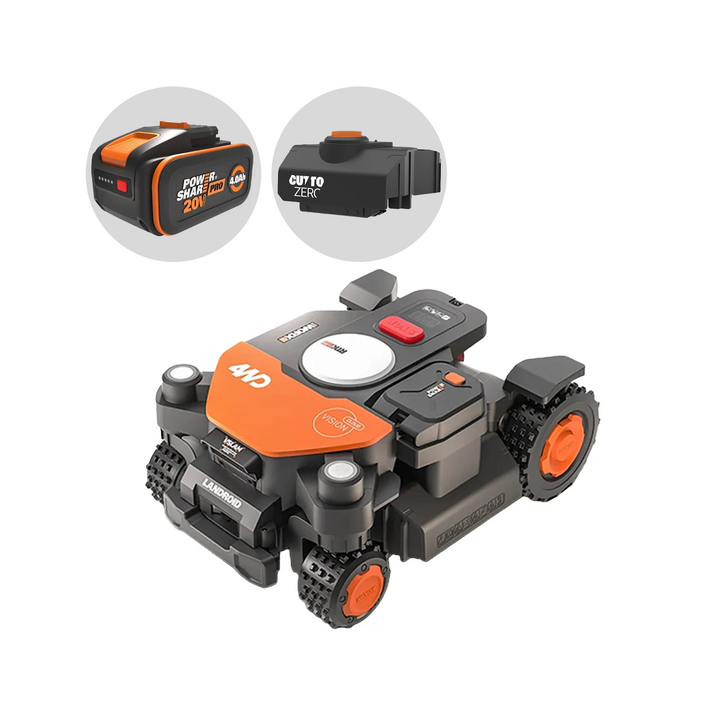 Worx Landroid Vision Cloud WR340E robottiruohonleikkuri 4WD 600 m 20 V
