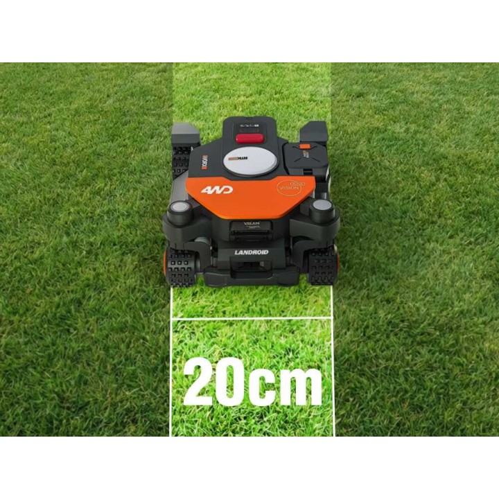 Worx Landroid Vision Cloud WR340E robottiruohonleikkuri, 4WD, 600 m², 20 V