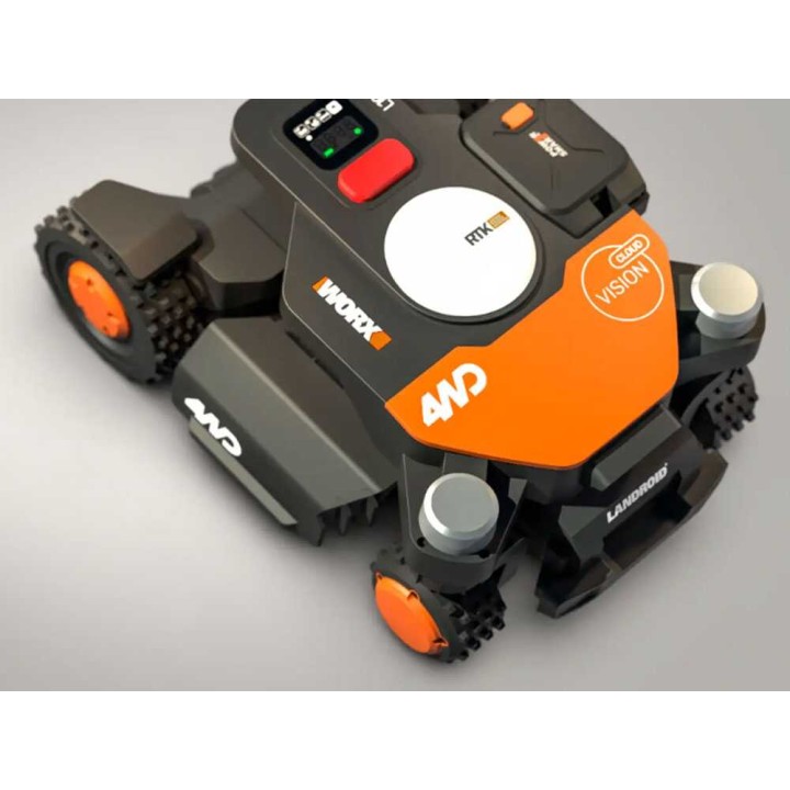 Worx Landroid Vision Cloud WR340E robottiruohonleikkuri, 4WD, 600 m², 20 V