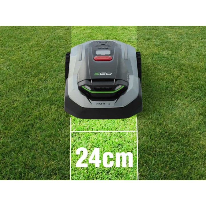 EGO AURA-R2 RMR1500E robottiruohonleikkuri ja ST1300E-S-akkutrimmeri, 1 500 m²