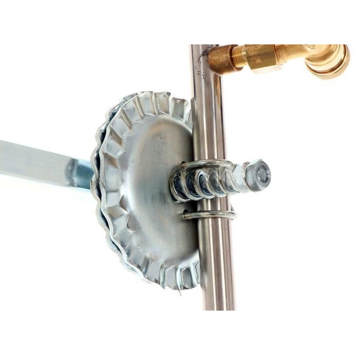Ruostumattomat ruiskutusvarret 3+3, messinkiset perhosruiskut, 70 cm
