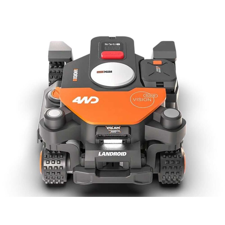 Worx Landroid Vision Cloud WR344E robottiruohonleikkuri, 4WD, 4 000 m², robottikatos