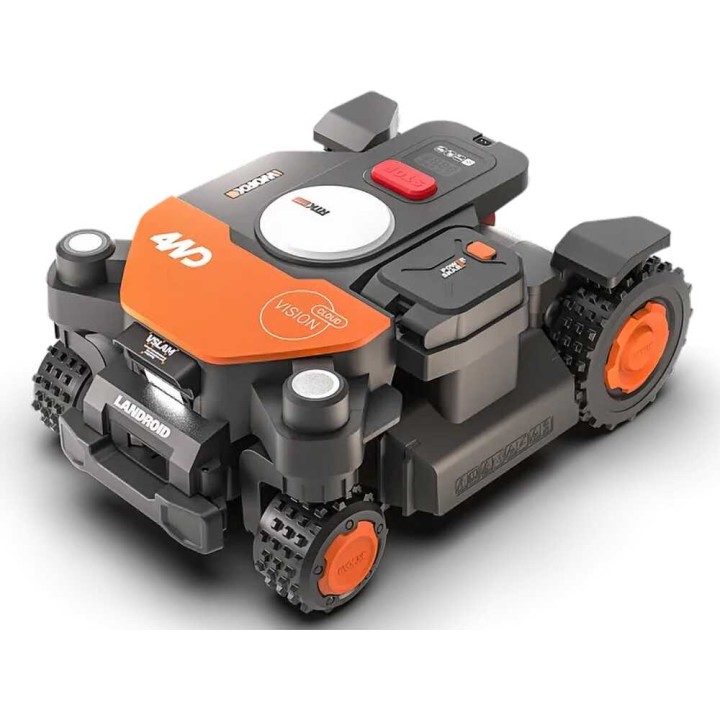 Worx Landroid Vision Cloud WR344E robottiruohonleikkuri, 4WD, 4 000 m², robottikatos