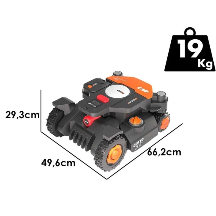 Worx Landroid Vision Cloud WR344E robottiruohonleikkuri, 4WD, 4 000 m², 20 V