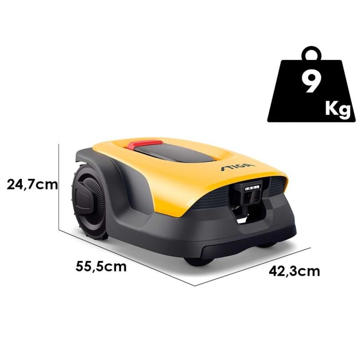 Stiga A 8v robottiruohonleikkuri, 900 m², 25,2 V, ilman rajakaapelia