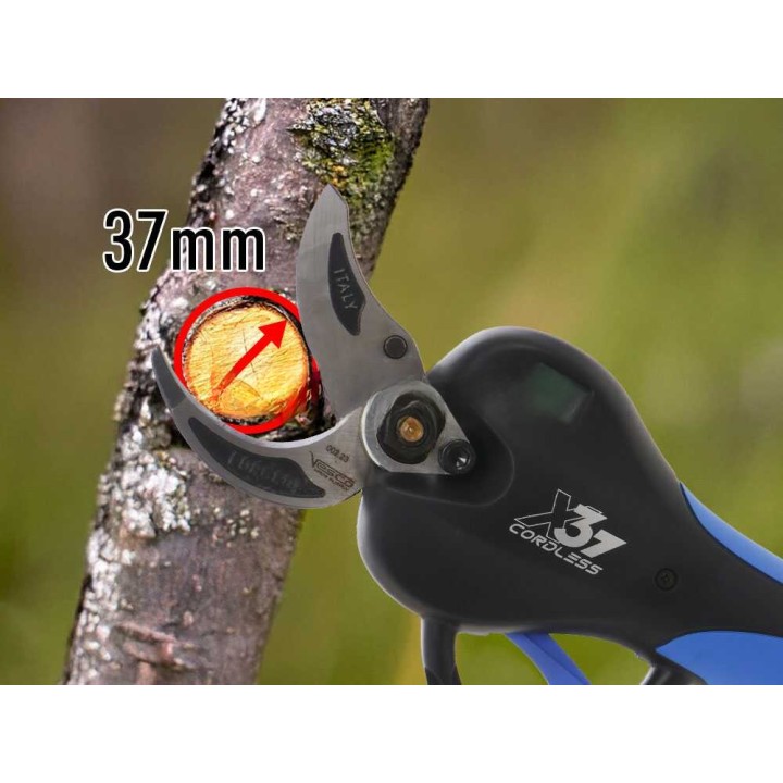 Vesco X37 akkukäyttöiset oksasakset, 37 mm, 2 × 21,6 V 2,5 Ah