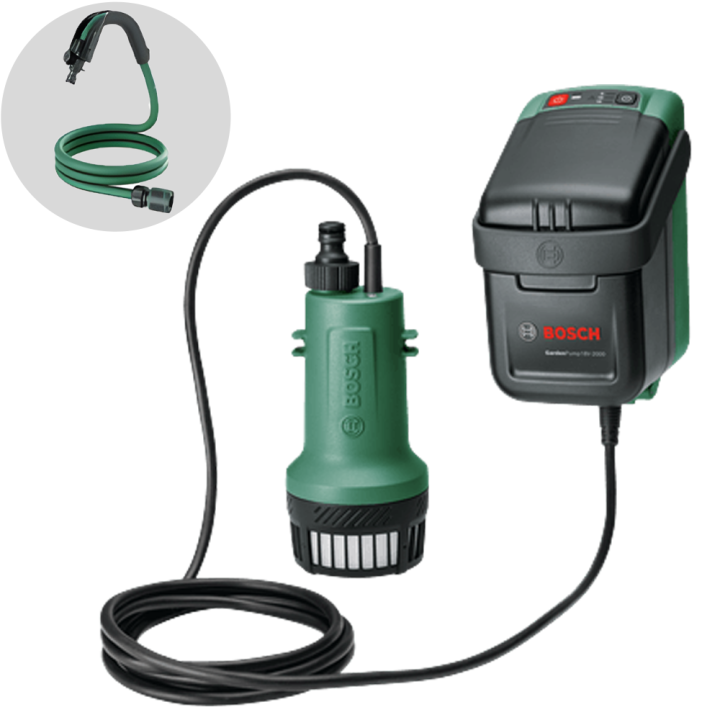 Bosch GardenPump 18V 2000 uppopumppu 18 V 1 998 l h ilman akkua ja laturia