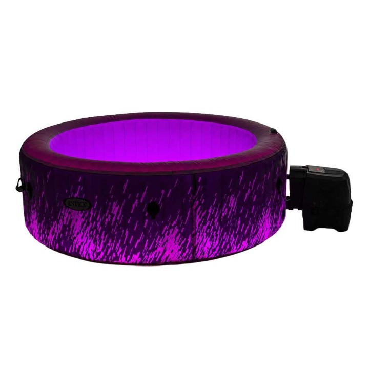 PureSpa Bubble Glow Deluxe 28494NP poreallas, 196 × 196 × 71 cm, 140 kuplasuuttinta