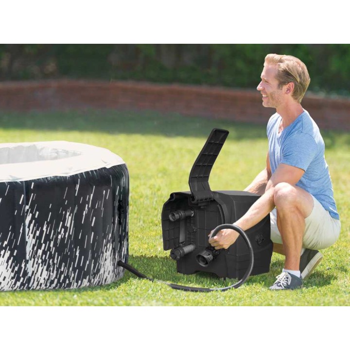 PureSpa Bubble Glow Deluxe 28494NP poreallas, 196 × 196 × 71 cm, 140 kuplasuuttinta
