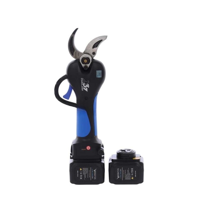 VESCO X37 akkukäyttöiset oksasakset, 37 mm, 2 × 21,6 V 2,5 Ah, teleskooppivarsi