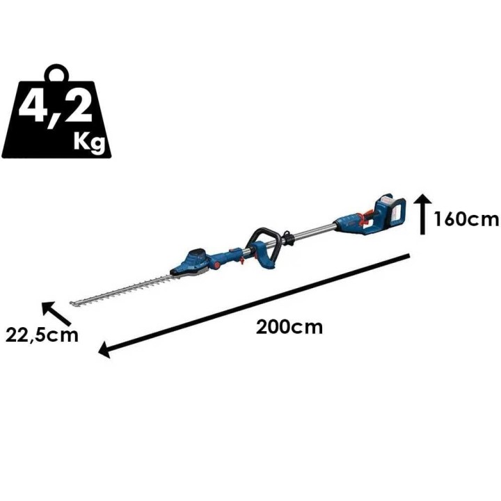 Bosch Professional GHE 18V-50 FP akkuvarrellinen pensasleikkuri, 18 V, 50 cm
