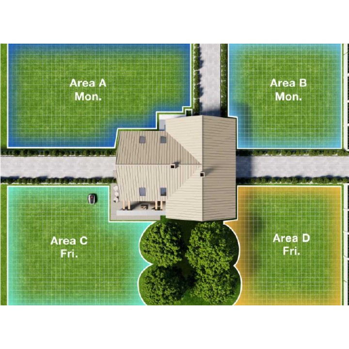 Ecovacs GOAT O600 RTK robottiruohonleikkuri, 600 m², 21 V, ilman rajakaapelia