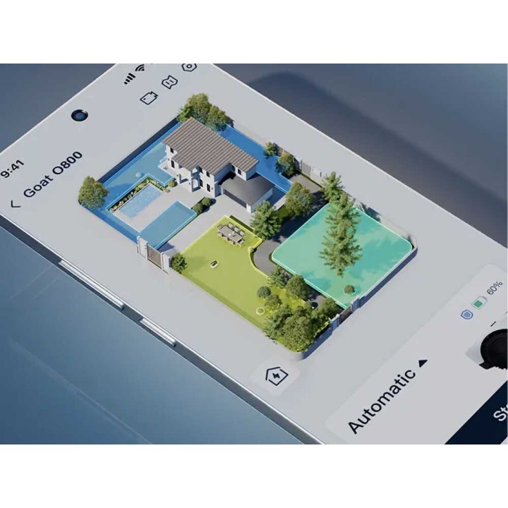 Ecovacs GOAT O600 RTK robottiruohonleikkuri, 600 m², 21 V, ilman rajakaapelia
