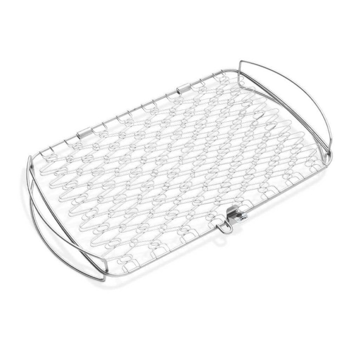 Weber 6471 suuri grillausritilä, ruostumaton teräs, 28 × 46 × 5,6 cm
