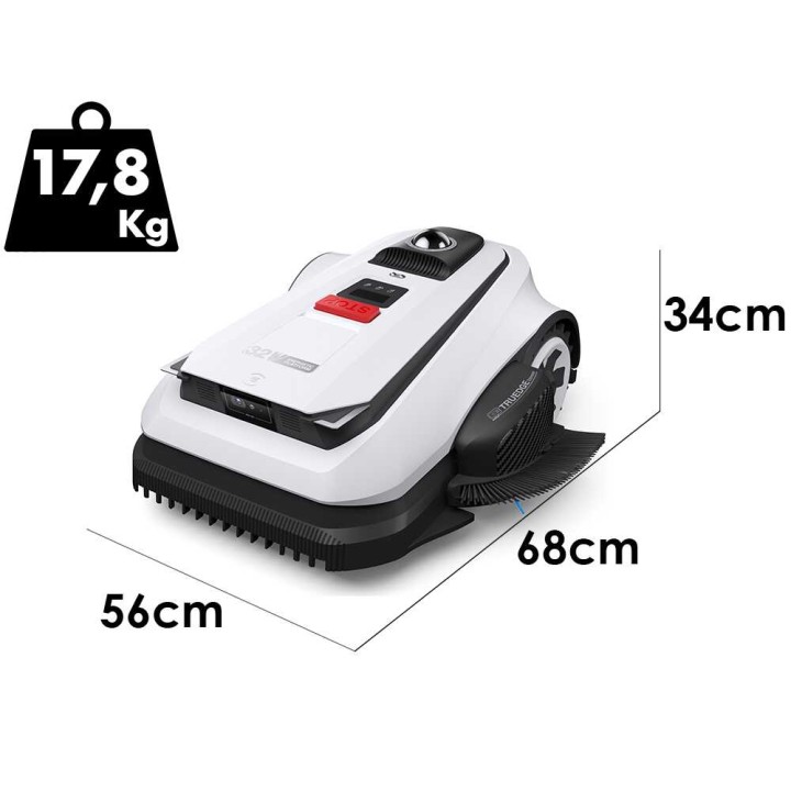 Ecovacs GOAT A1600 LiDAR PRO robottiruohonleikkuri, 1 600 m², ilman rajakaapelia