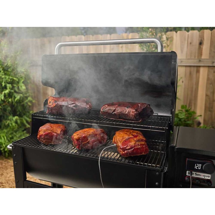 Weber Smoque XL pellettigrilli ja savustin, 86 × 45 cm, Wi-Fi