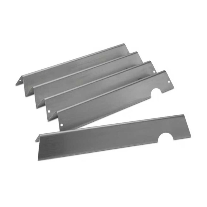 Weber 2401381 Flavorizer-lämpösuojat, ruostumaton teräs, Spirit 4 poltinta
