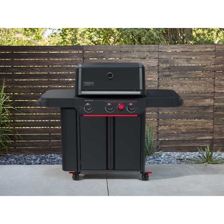 Weber Genesis E-330WR Stealth kaasugrilli, 15,2 kW, varrastin, 68 × 48 cm