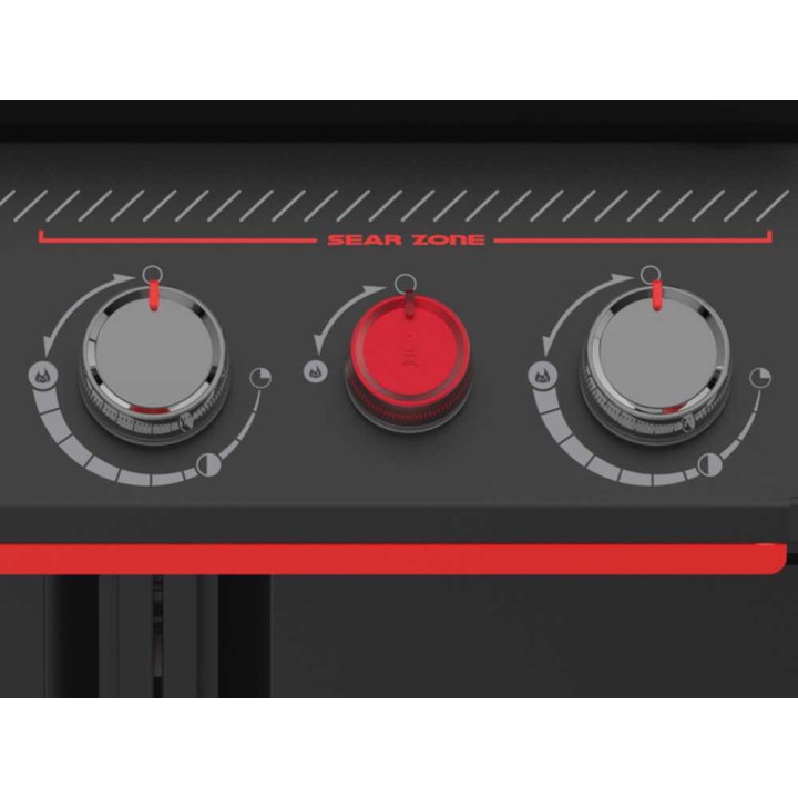 Weber Genesis E-330WR Stealth kaasugrilli, 15,2 kW, varrastin, 68 × 48 cm