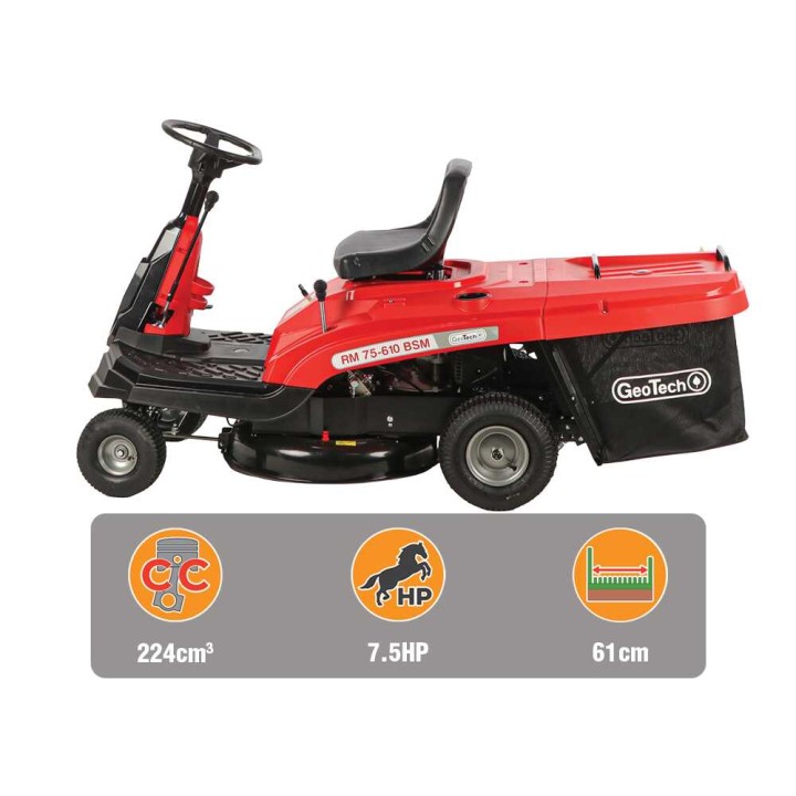 GeoTech RM 75-610 BSM minirider, 224 cm³, 61 cm, keruusäiliö 150 l