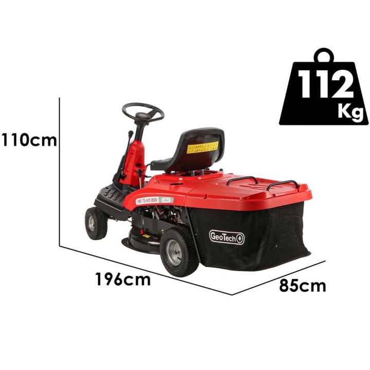 GeoTech RM 75-610 BSM minirider, 224 cm³, 61 cm, keruusäiliö 150 l