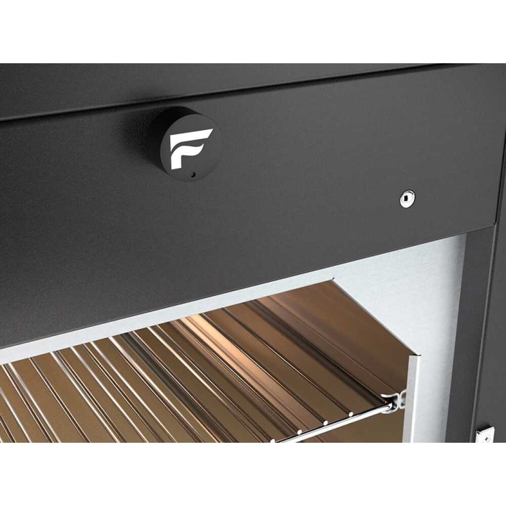 Fontana Gusto 100x65 puulämmitteinen ulkouuni, digitaalinen näyttö