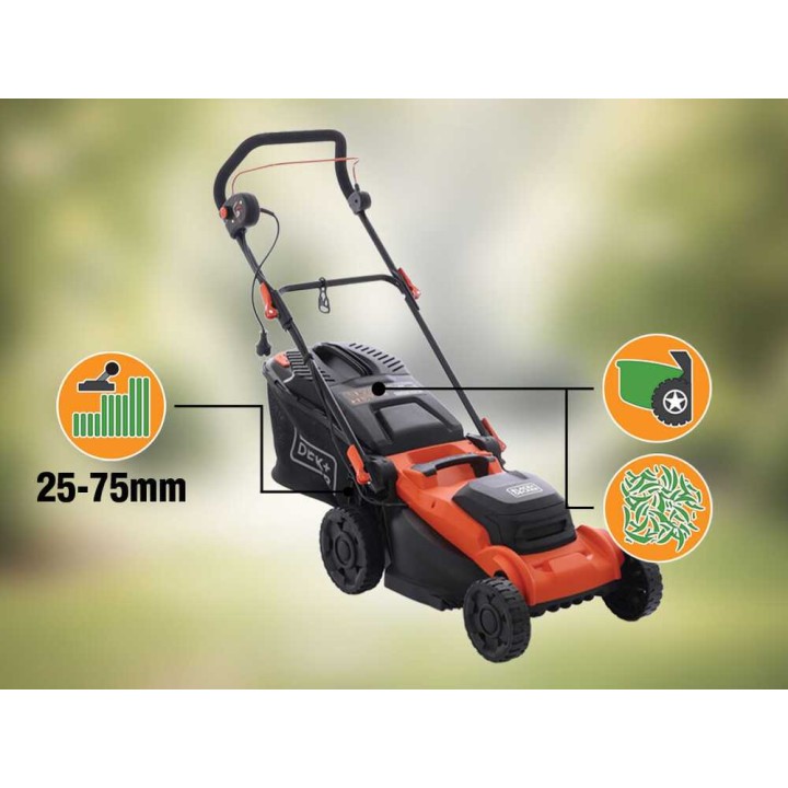 Black & Decker BEMWP400-QS sähköruohonleikkuri, 1 800 W, 40 cm, 230 V