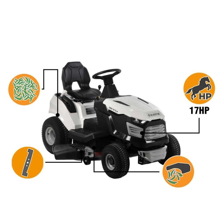 Blackstone CONDOR 98-170 LM ajoleikkuri, 17 HP, 98 cm, sivullepuhallus ja silppuava leikkuu