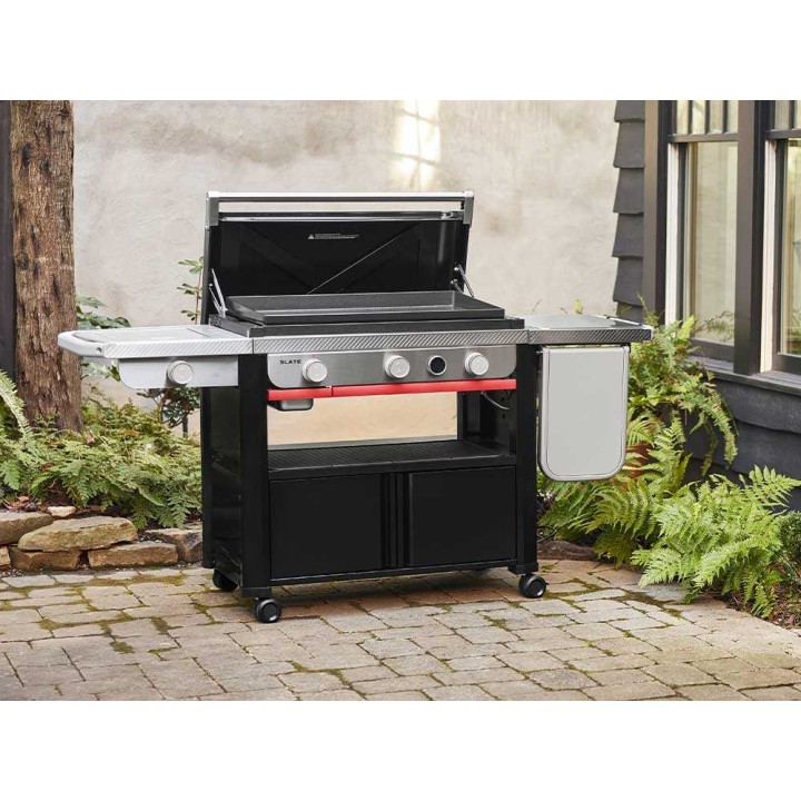 Weber Premium Slate GPD 76cm kaasugrilli parilalevyllä, 10,6 kW, sivukeitin