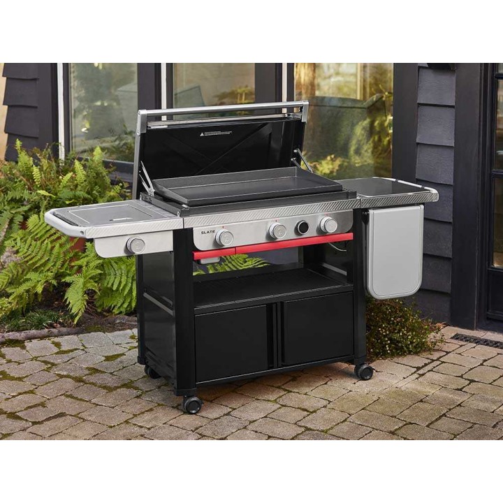 Weber Premium Slate GPD 76cm kaasugrilli parilalevyllä, 10,6 kW, sivukeitin