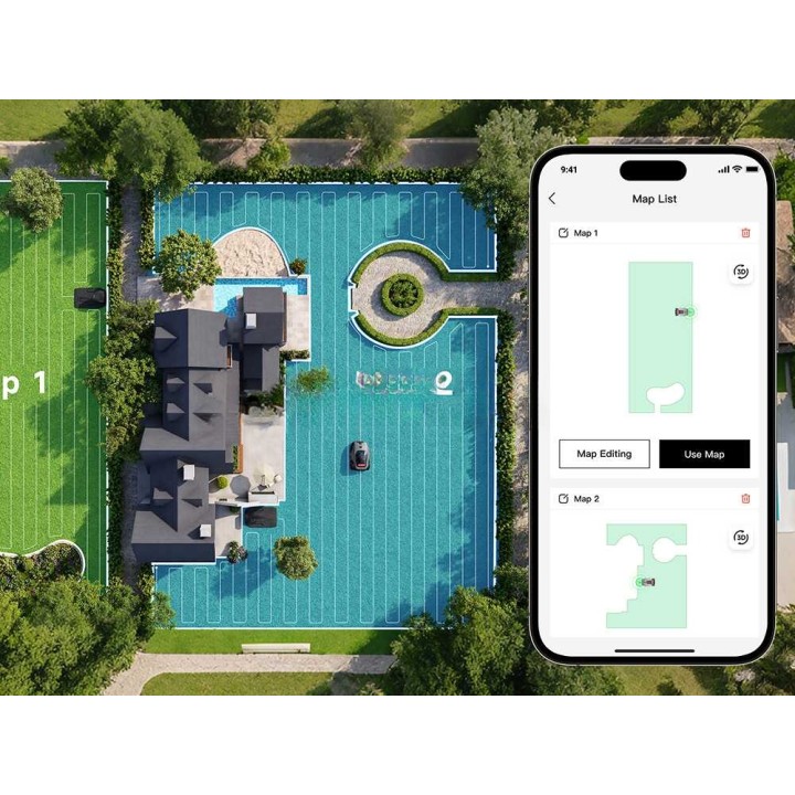 MOVA LiDAX Ultra 1600 robottiruohonleikkuri, 1 600 m², LiDAR, ilman rajalankaa