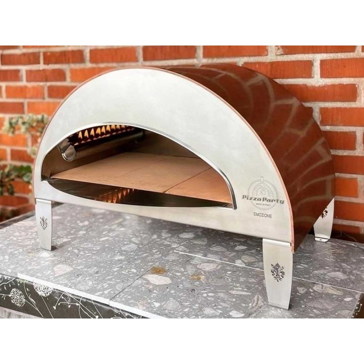 Pizza Party Emozione kaasukäyttöinen pizzauuni, 40 × 70 cm, 11 kW, 550 °C