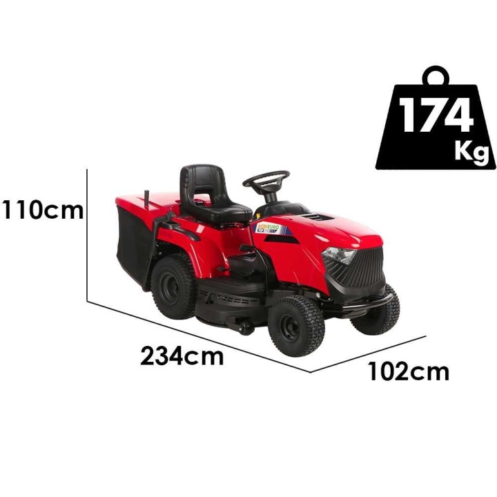 A 98 HD istuinruohonleikkuri, 98 cm, hydrostaattinen, 240 l keruusäiliö