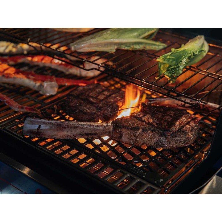 Weber Crafted #7680 kaksipuolinen valurautaparila, 40,5 × 41,5 cm