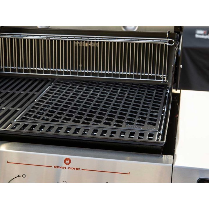 Weber Crafted #7680 kaksipuolinen valurautaparila, 40,5 × 41,5 cm