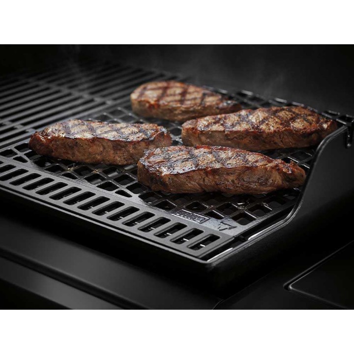 Weber Crafted #7680 kaksipuolinen valurautaparila, 40,5 × 41,5 cm