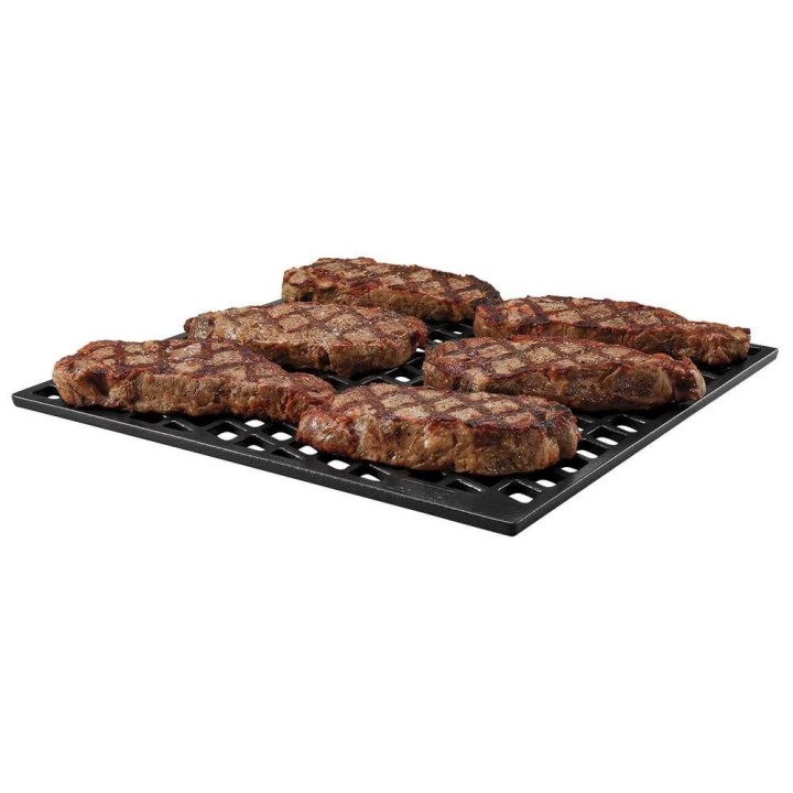 Weber Crafted #7680 kaksipuolinen valurautaparila, 40,5 × 41,5 cm