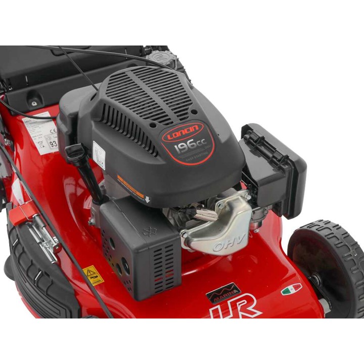Marina Systems LR 54 SL takavetoinen ruohonleikkuri, 52 cm, Loncin 196 cm³, 4 in 1