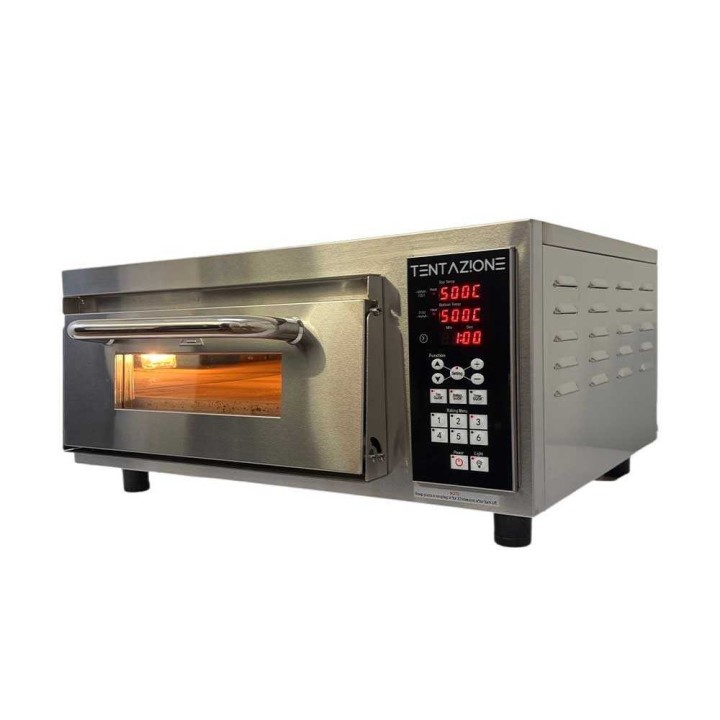 Tentazione MAX GT3 sähköpizzauuni, cordieriittikivi, 2 800 W, 500 °C, 230 V
